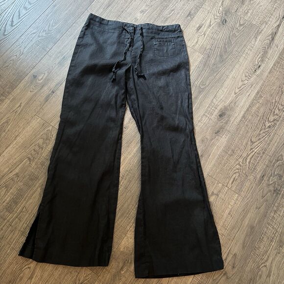 Express Women’s Pants 100% Linen Sz 9/10 Button Fly - Picture 1 of 4